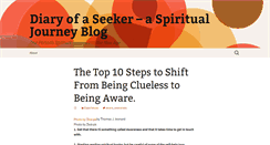 Desktop Screenshot of diaryofaseeker.com